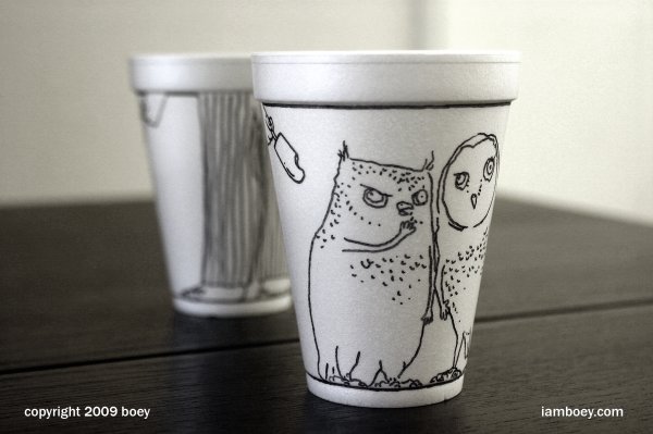 Разрисованные стаканчики для кофе
