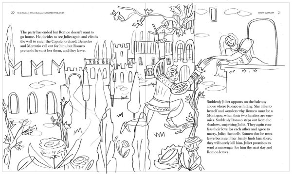 Ромео и Джульетта Шекспир раскраска