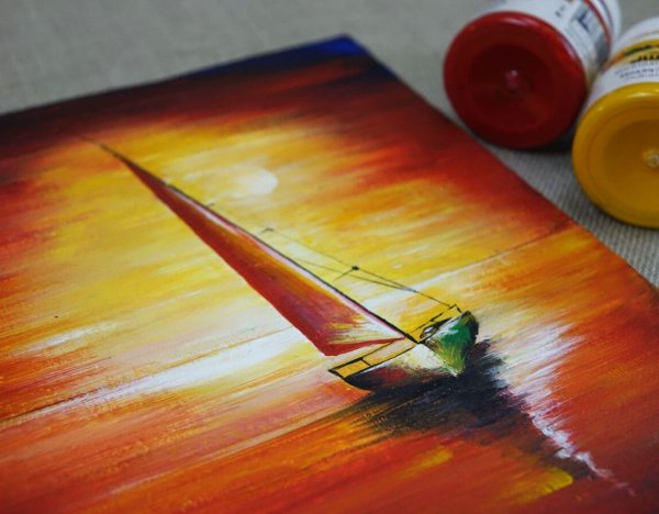 Афремов Леонид художник зимний закат