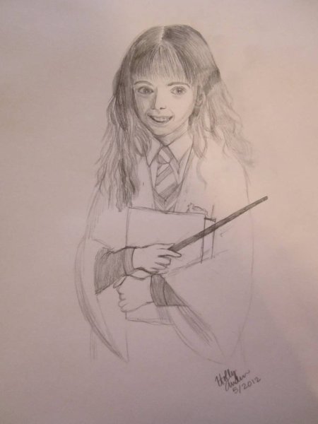 Нарисовать Гермиону Грейнджер из Гарри Поттера