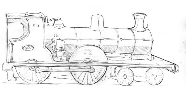 Рисуем скоростной поезд