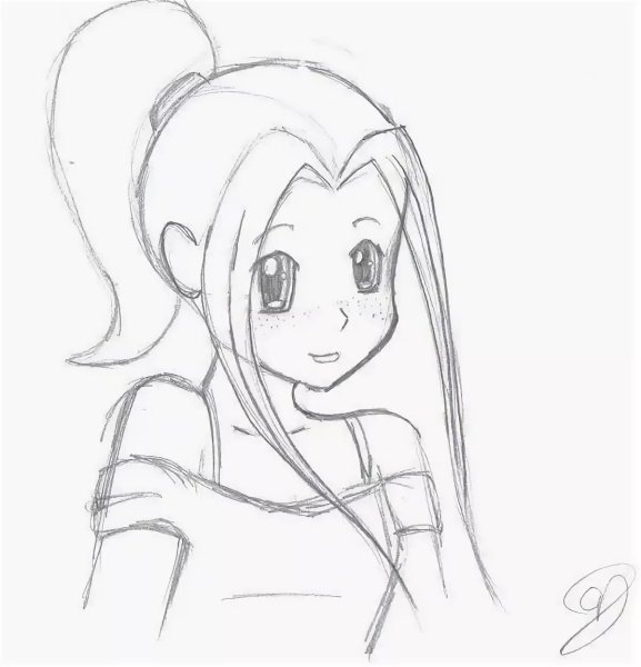Аниме рисунки карандашом