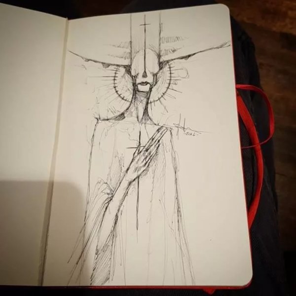 Фантазийные рисунки карандашом