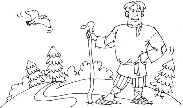 Сказка о попе и работнике Балде раскраска