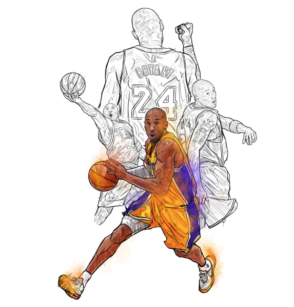 Рисунки для срисовки баскетбол