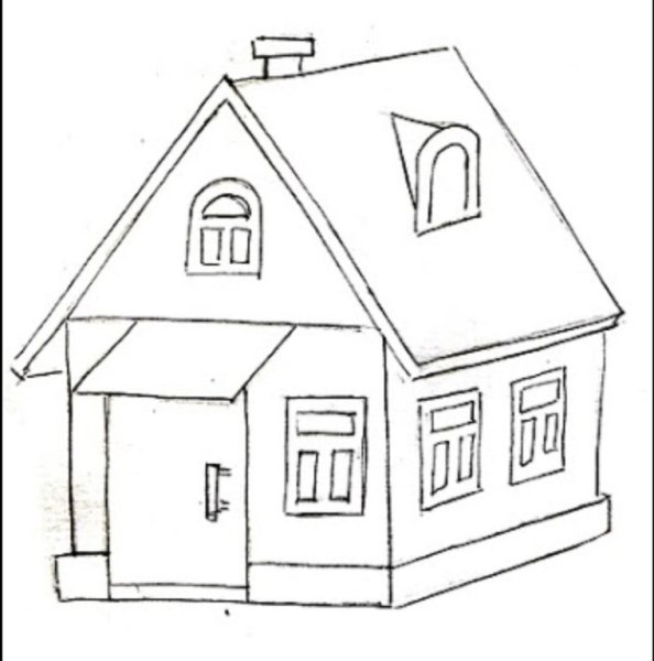Дом рисунок
