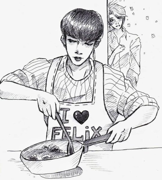 Kpop Stray Kids скетч