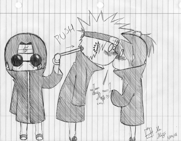 Наруто нарисовать Дейдару