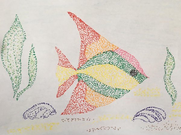 Пуантилизм груши