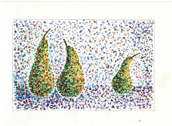 Техника пуантилизм для детей