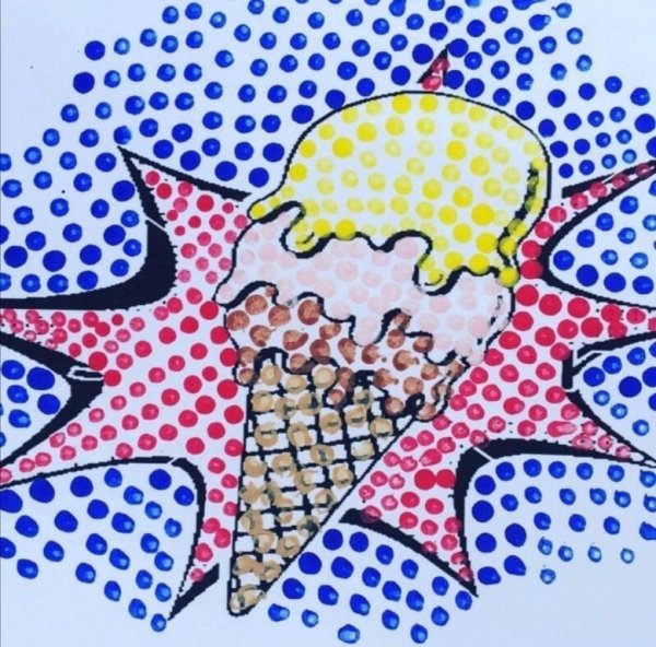 Пуантилизм техника рисования дерева