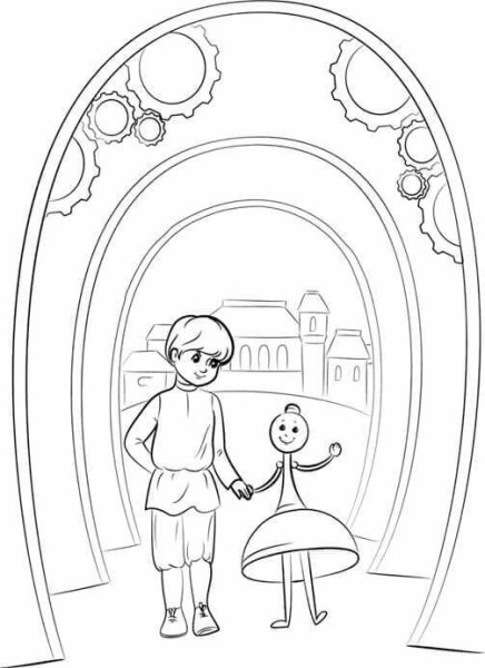 Одоевский городок в табакерке раскраска