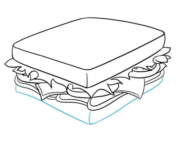Бутерброд карандашом