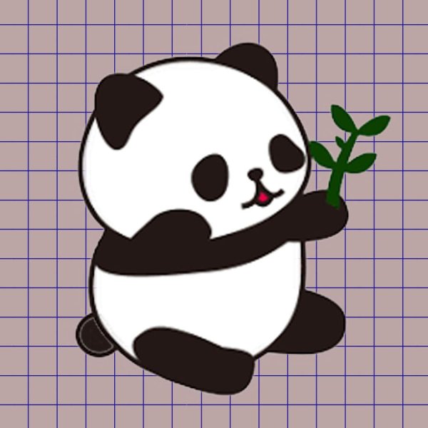 Раскраска Панда милая