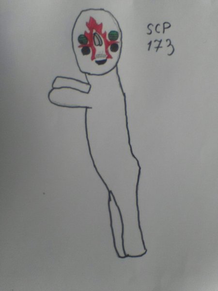 SCP 682 Неуязвимая рептилия карандашом