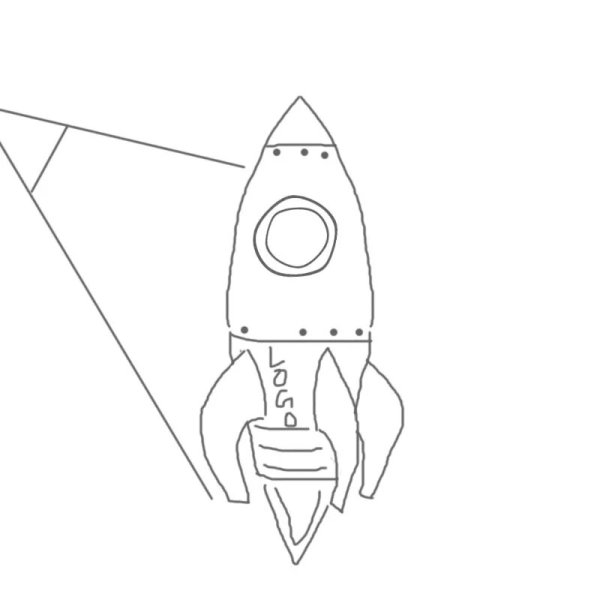 Ракета для рисования для детей