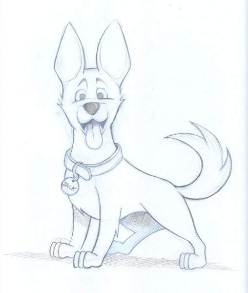 Собачка рисунок для детей лёгкие