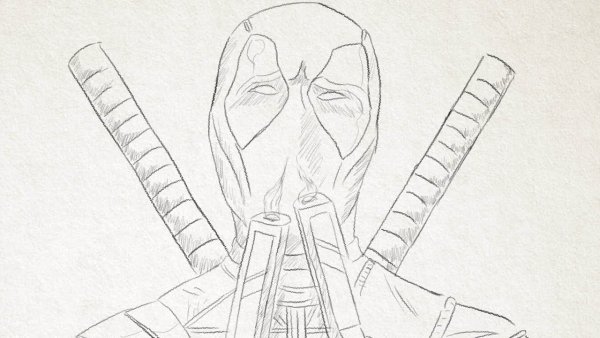 Дэдпул карандашом