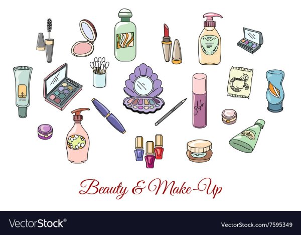 Поэтапное рисование косметики