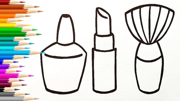Лёгкие рисунки косметика