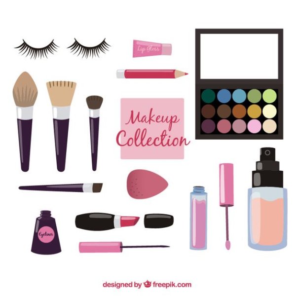 Бумажная косметика нарисованная