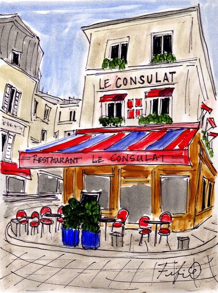Кафе le Consulat Париж