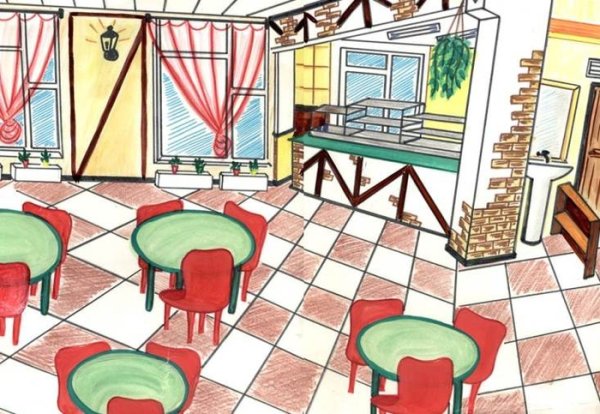 Эскиз детского кафе