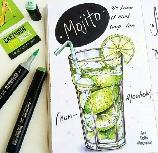 Напитки раскраска для детей