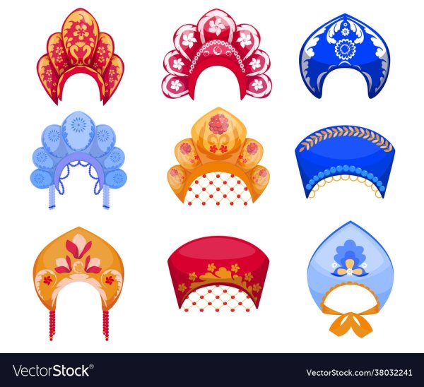 Декоративное рисование короны и кокошники