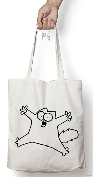 Сумка шоппер с котом Саймоном