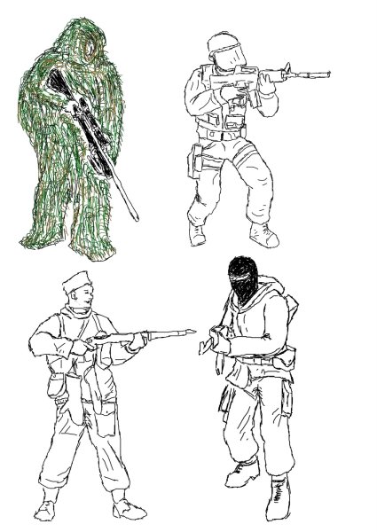 Нарисовать спецназ