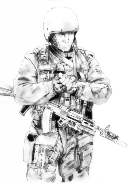 Спецназовец карандашом