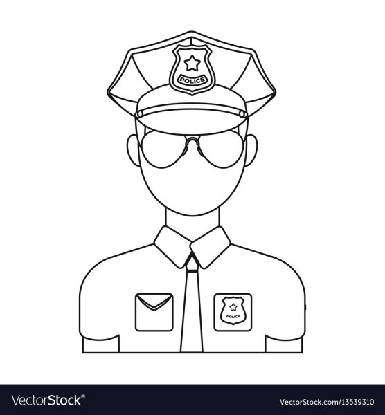 Нарисовать полицейского