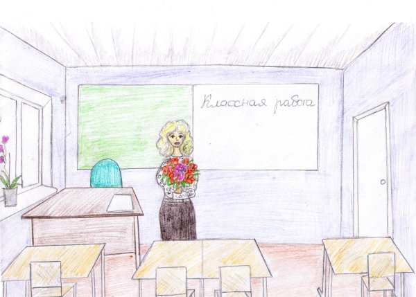 Маленькие рисунки в школьной тетради