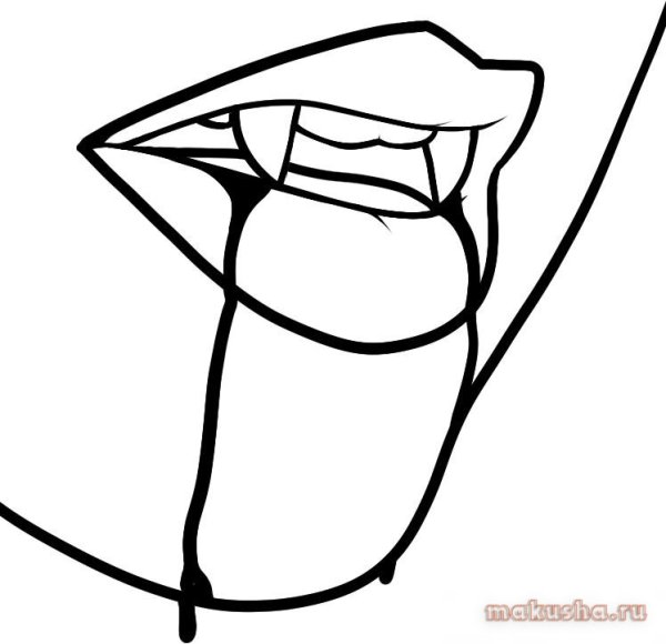 Рисунки для срисовки вампиры