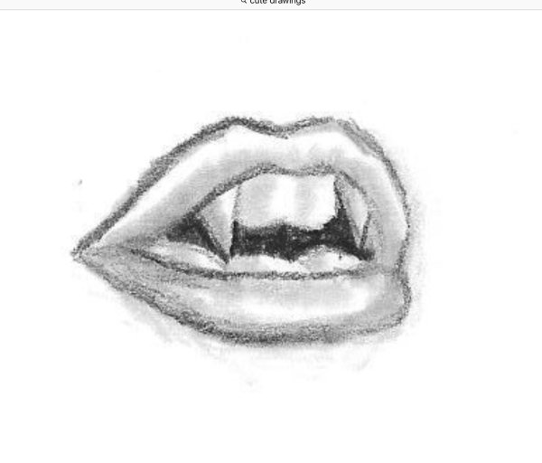 Рисунки для срисовки губы легкие
