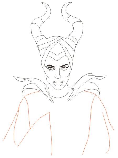 Джоли Малефисента черно