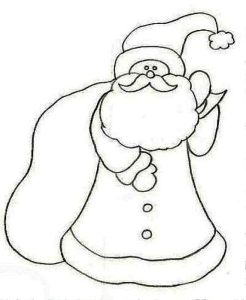 Рисунок на др Деда Мороза лёгкий