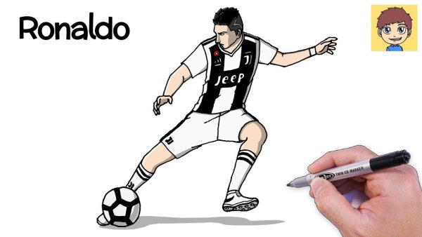 Футбол рисунок карандашом