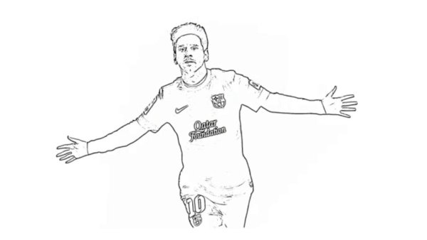 Раскраски футболистов Роналдиньо