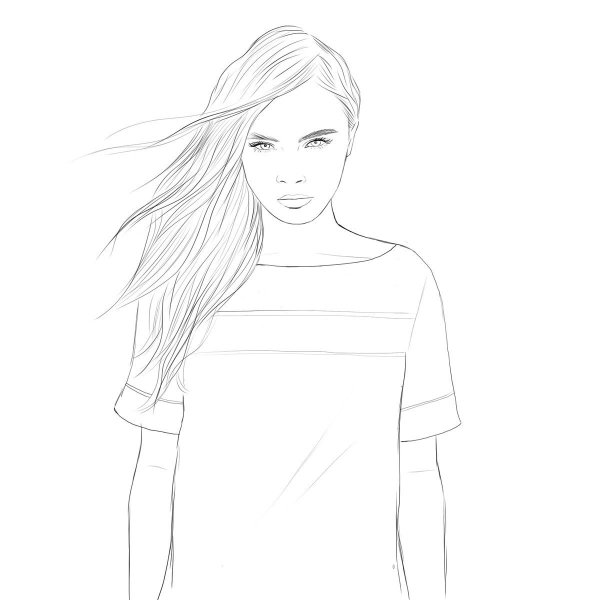 Раскраски девушки