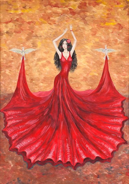 Испанский костюм раскраска