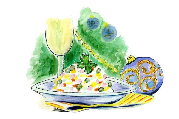 Оливье рисунок