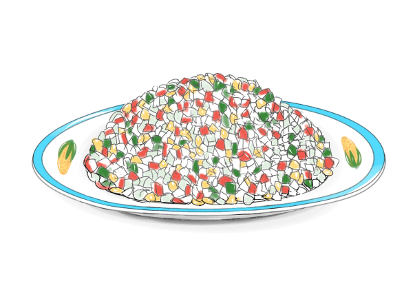 Салат раскраска для детей