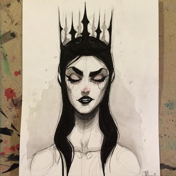 Готический глаз рисунок