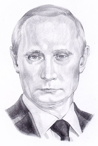 Путин Владимир Владимирович для срисовки