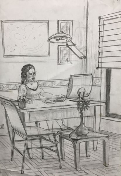 Эскиз бытового жанра