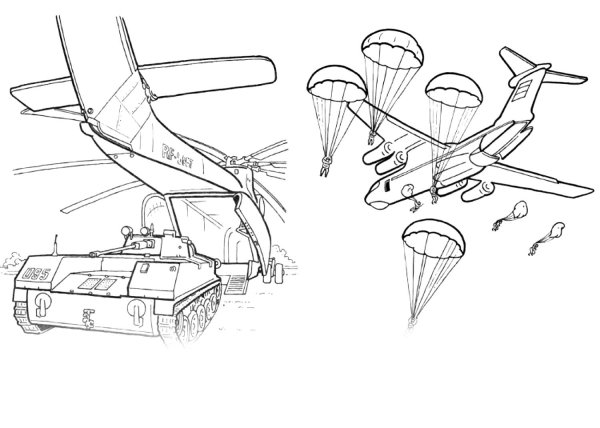 Десантник детский рисунок