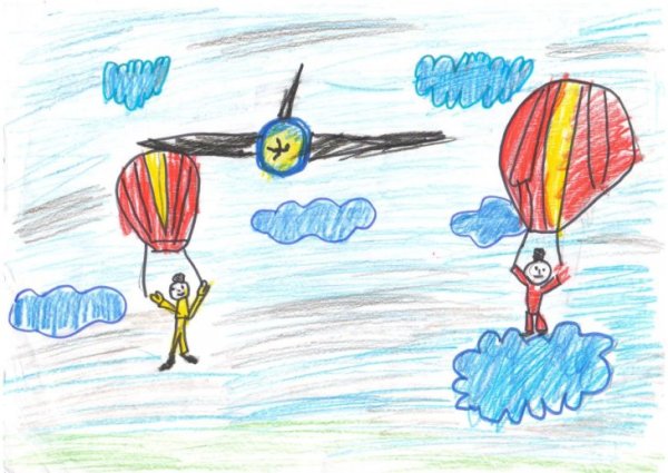 Десантник детский рисунок