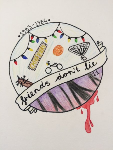 Милли Бобби Браун рисунок